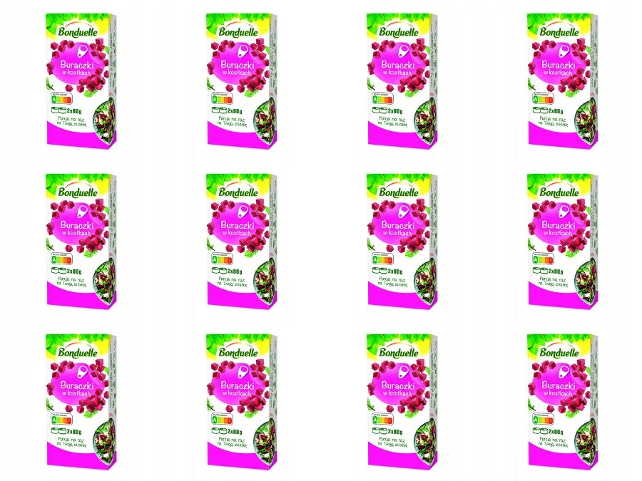 Levně 12 x 160 g Bonduelle Červená řepa v kostkách 2 x 80 g Karton