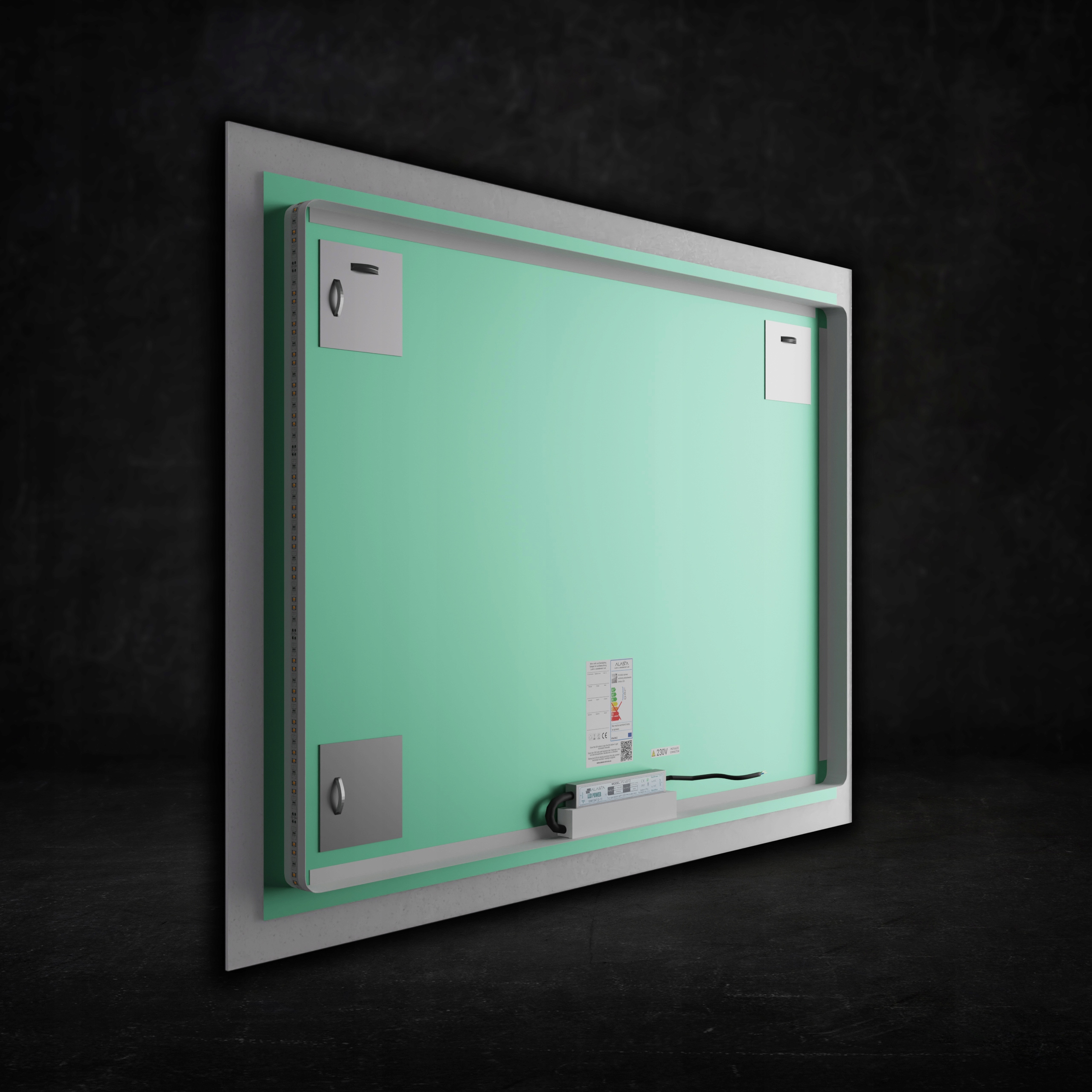 Lustro podświetlane LED 80x60 BOSTON łazienkowe PL Informacje dodatkowe oświetlenie