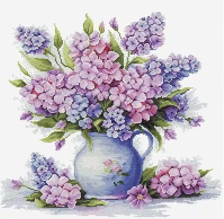 Luca-S Sada pro křížkovou výšivku Rozkvět křehké naděje 31x29 cm