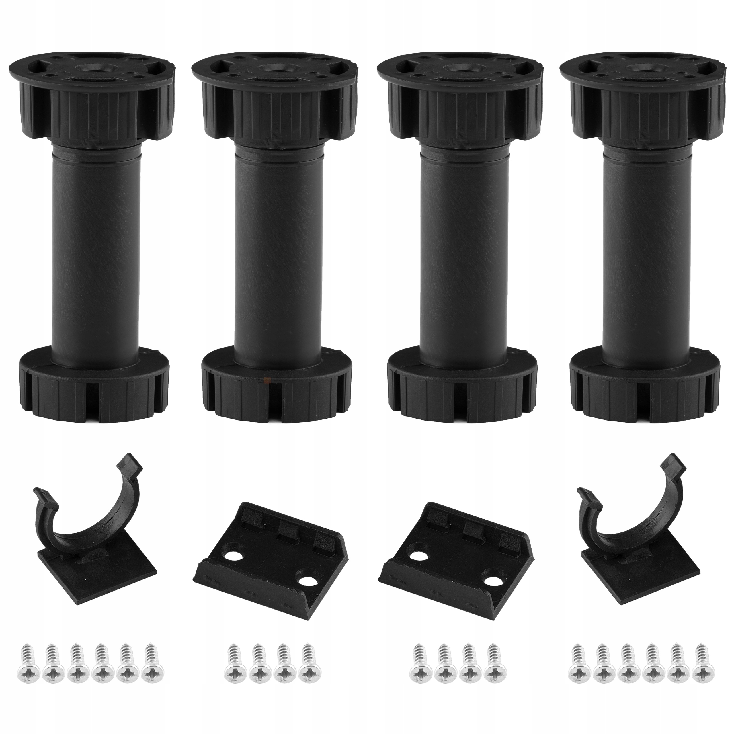 

Noga Nóżka meblowa kuchenna h150 Zestaw 4szt+2klip