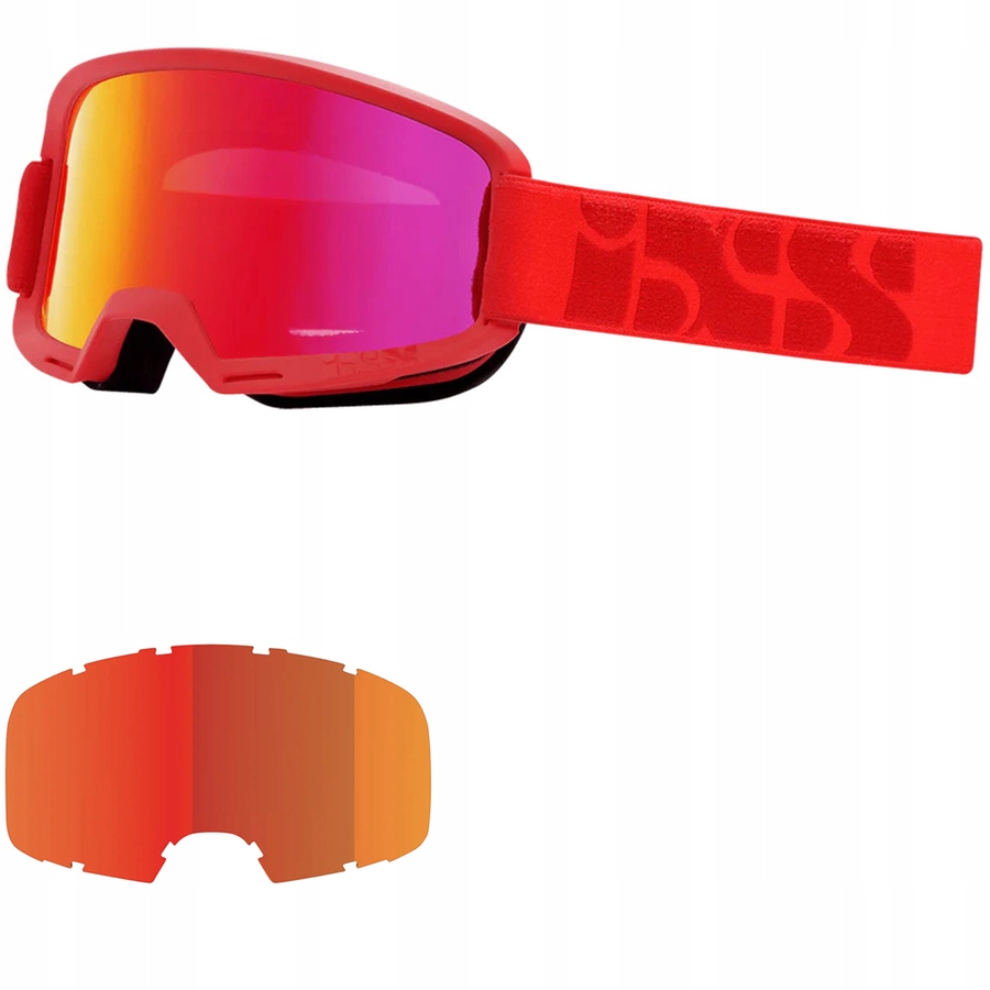 Ixs Hack Racing Red gogle rowerowe Crimson Mirror Lens Lt 21% z 60€