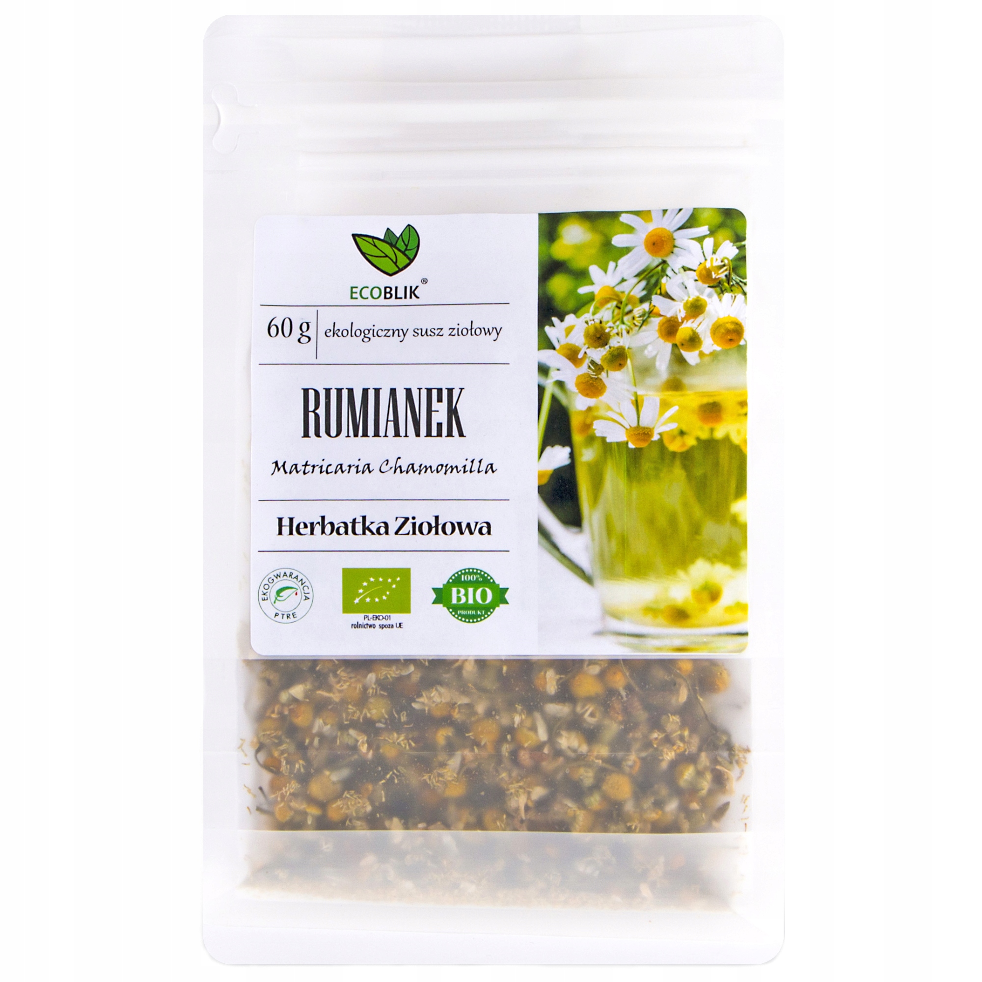 Levně Heřmánek bio bylinný čaj 60 g EcoBlik