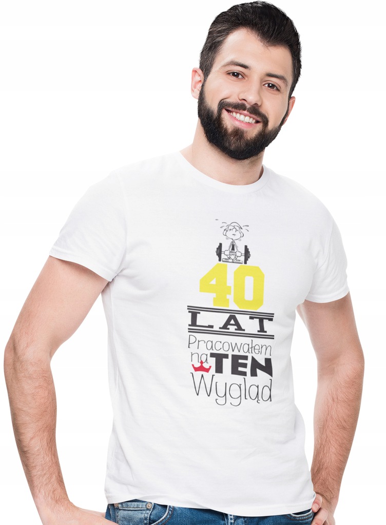 T-SHIRT KOSZULKA MĘSKA PREZENT URODZINY 40 LAT 5XL Marka inna