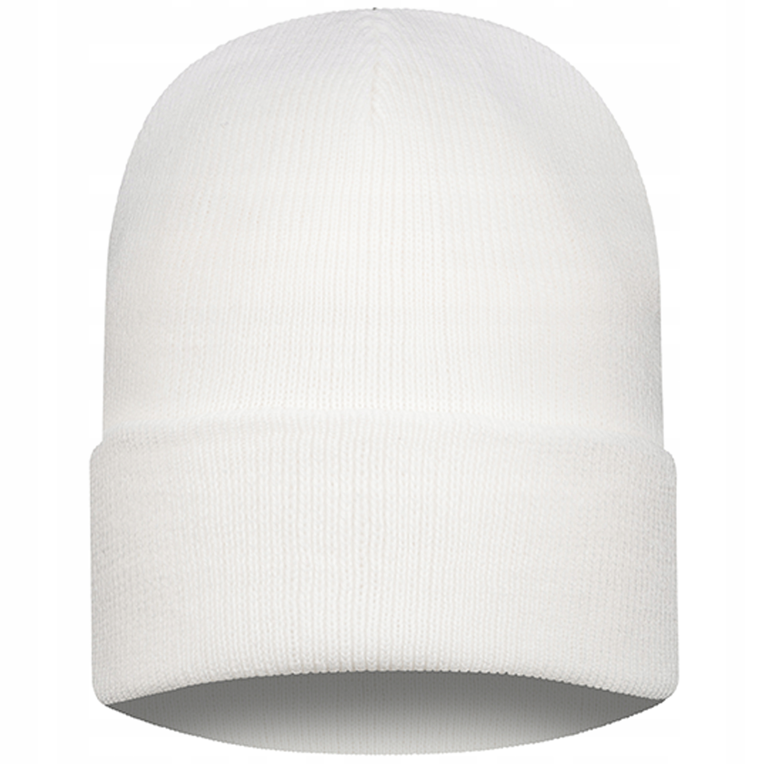 

Czapka beanie czapka wywijana biała jesień/zima