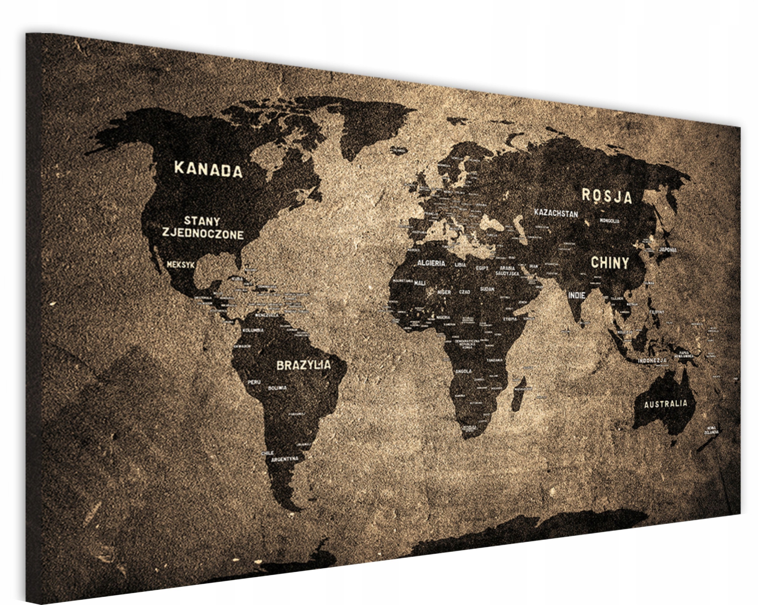 

Obraz obrazy na ścianę ścienne mapa świata 60x120