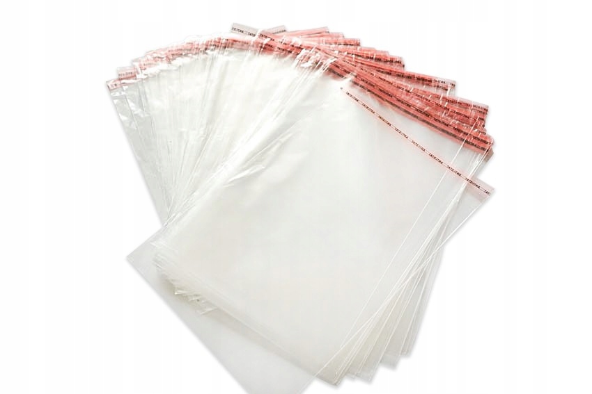 

Torebki woreczki foliowe Pp 22x30cm klej 500szt.