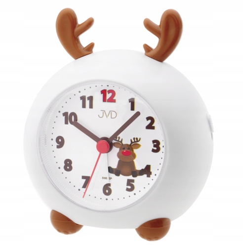 

Budzik Jvd SRP911.2 renifer Sweep biało-brązowy