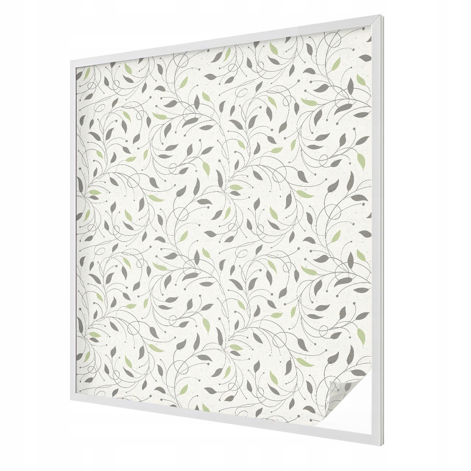 Samolepicí dýha na sklo Vitráž Dekorativní listy výhonků 100 x 116 cm