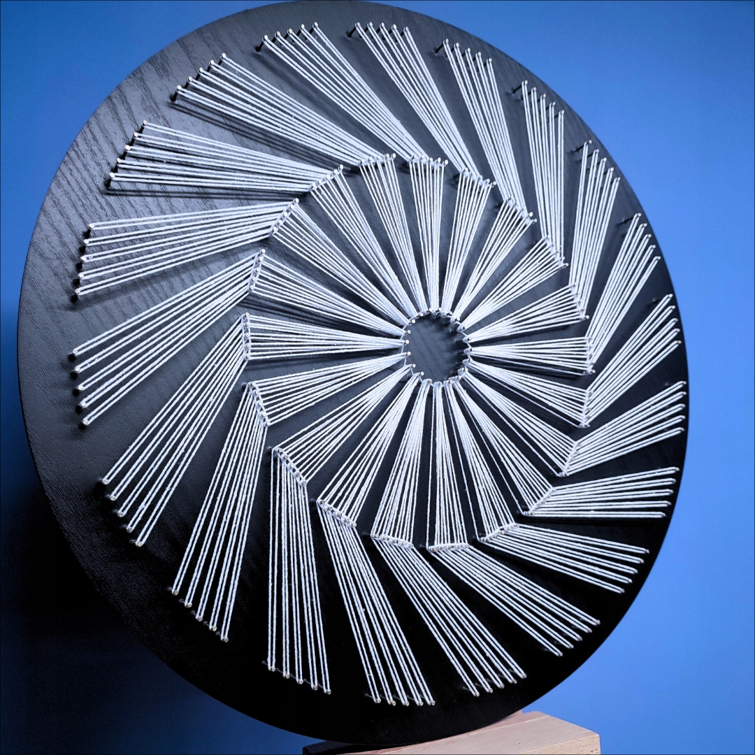 Rozeta Hypno s návodem – Kreativní sada String Art Box