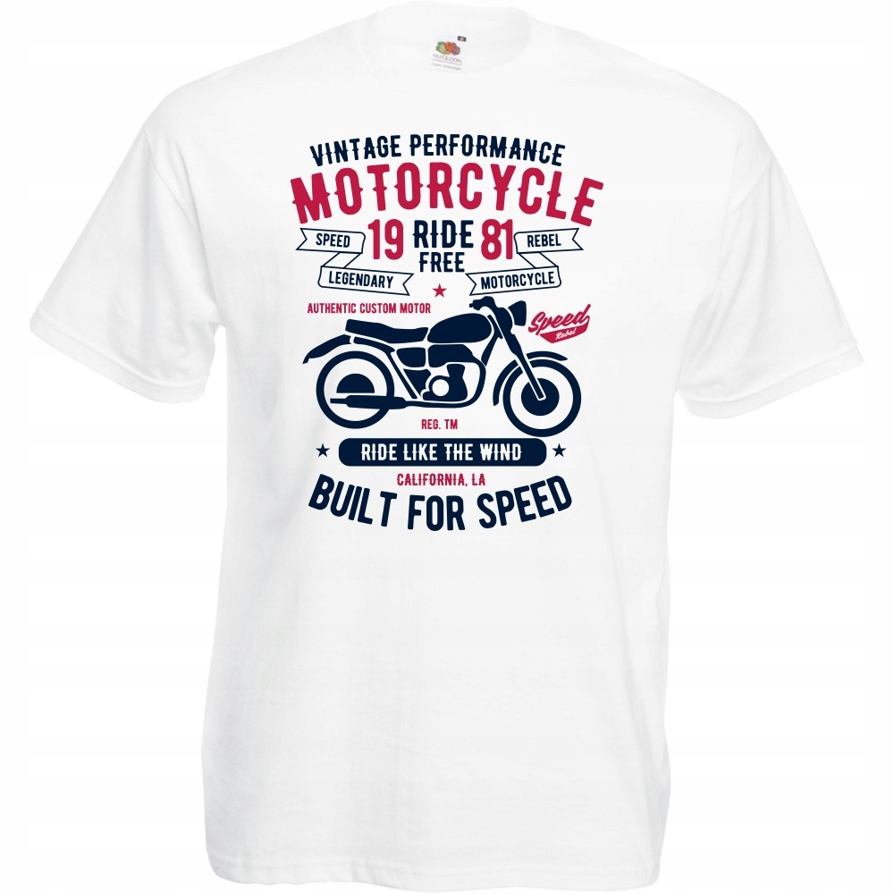 

Koszulka motocykl motor motocyklista kask L biała
