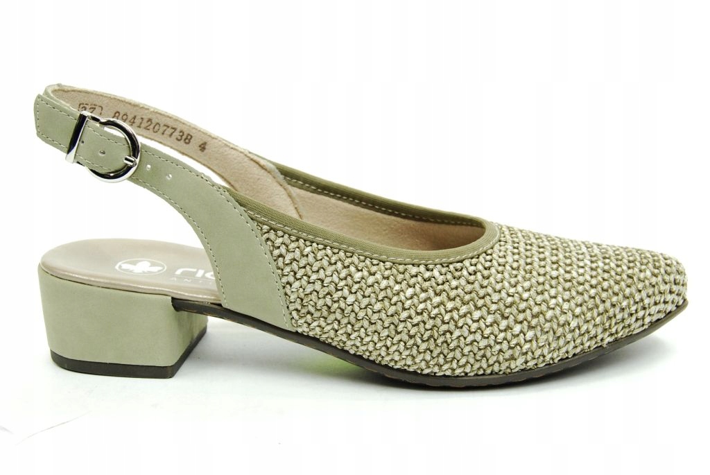 Rieker 47060 Sandály zelené nízké elegantní vel. 37