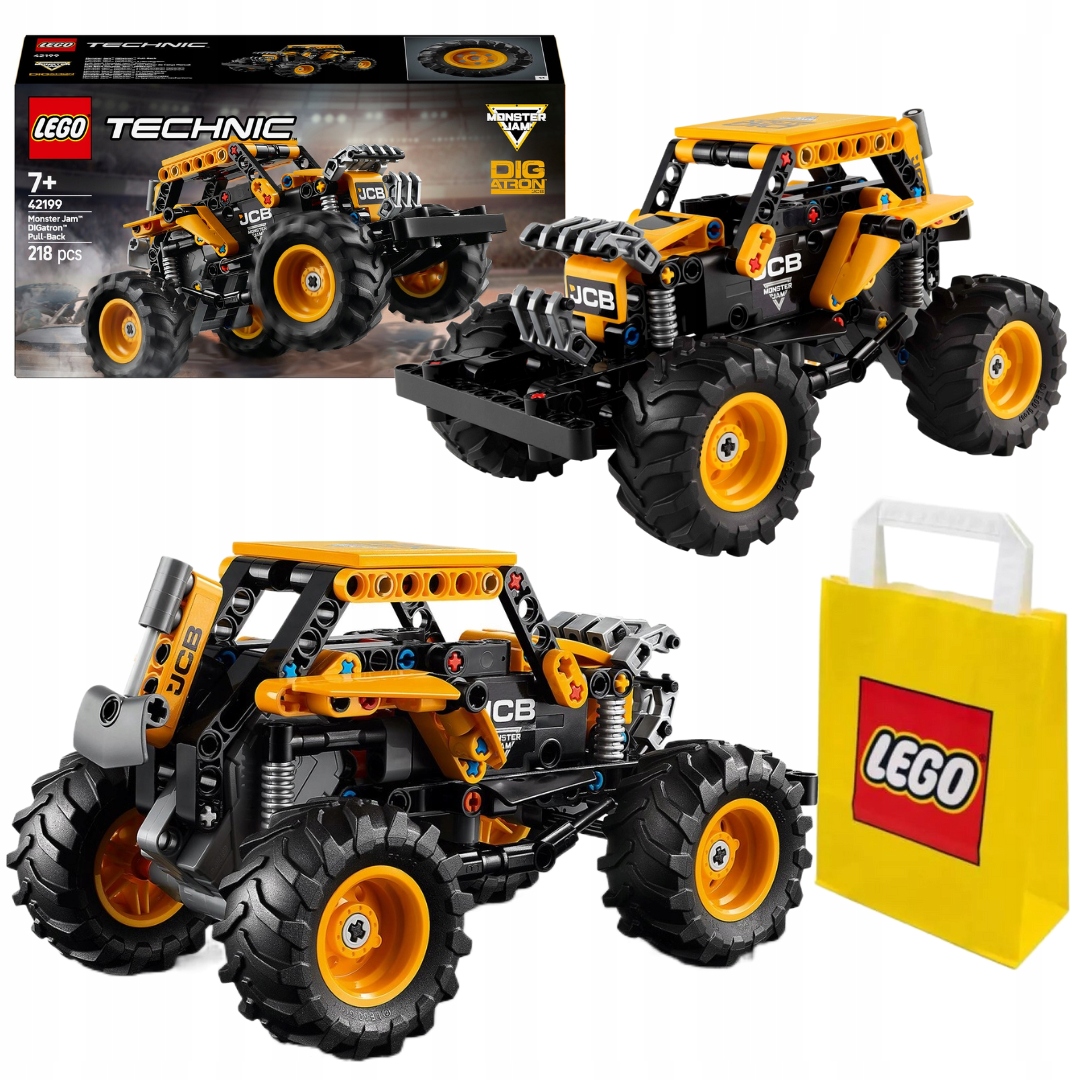Lego Technic 42199 Monster Jam DIGatron s navíjecím motorem Pull-Back