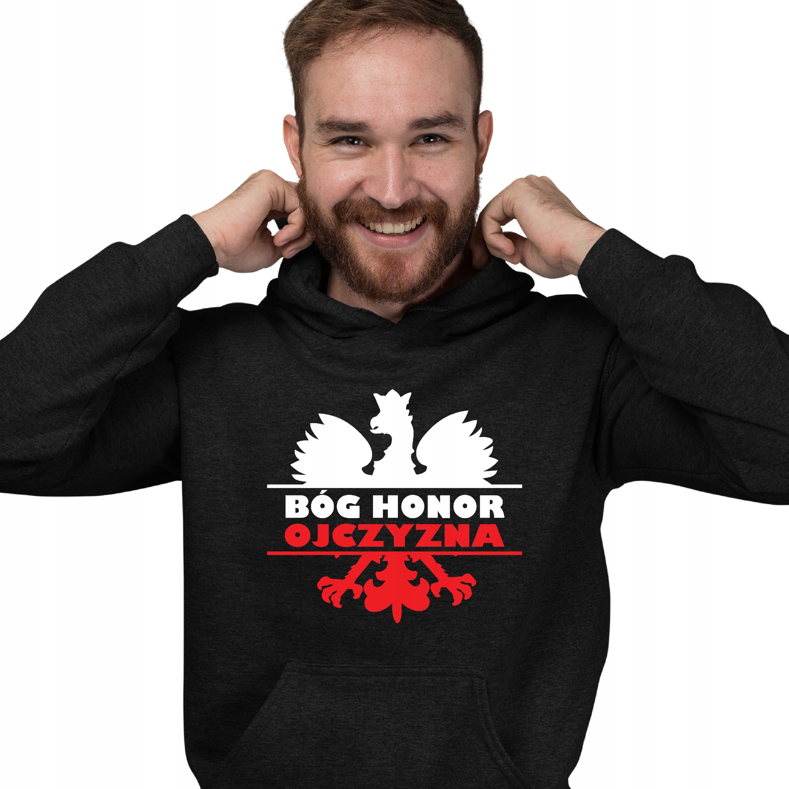 

Czarna Bluza Z Kapturem Patriotyczna Prezent Hit M