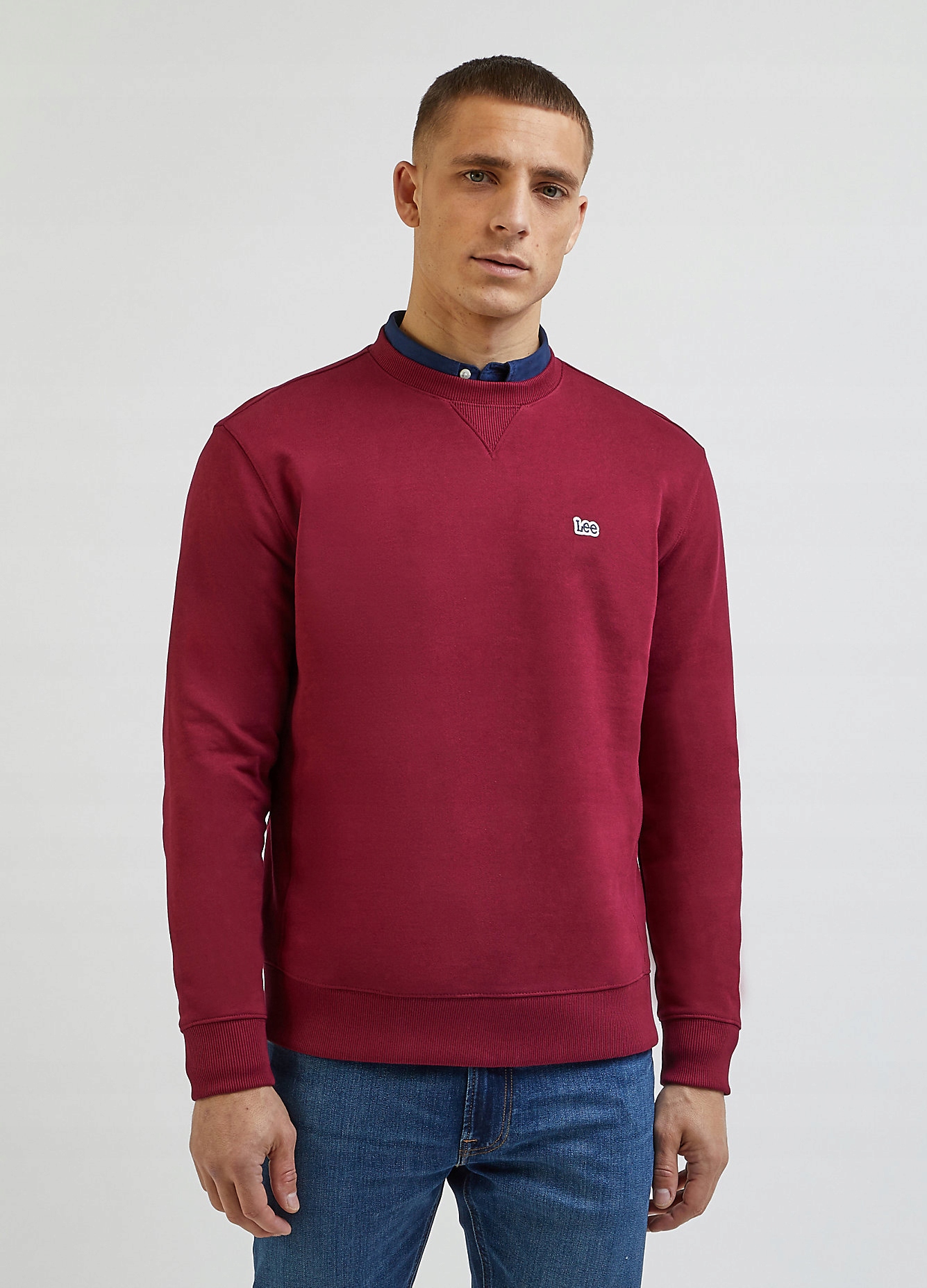 Lee Plain Crew Sweatshirt Port