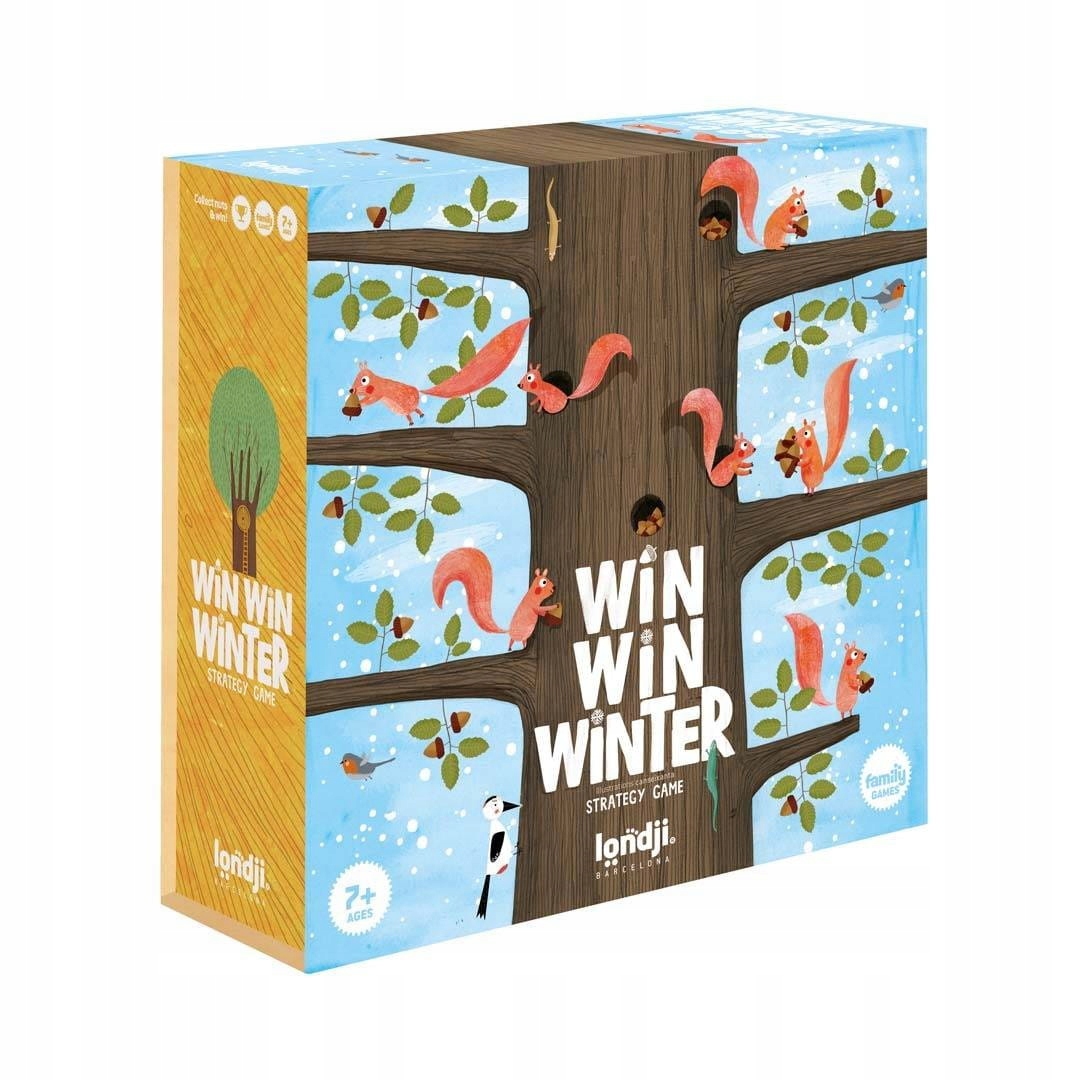 Gra strategiczna matematyczna dla dzieci Win Win Winter wiewiórki Londji
