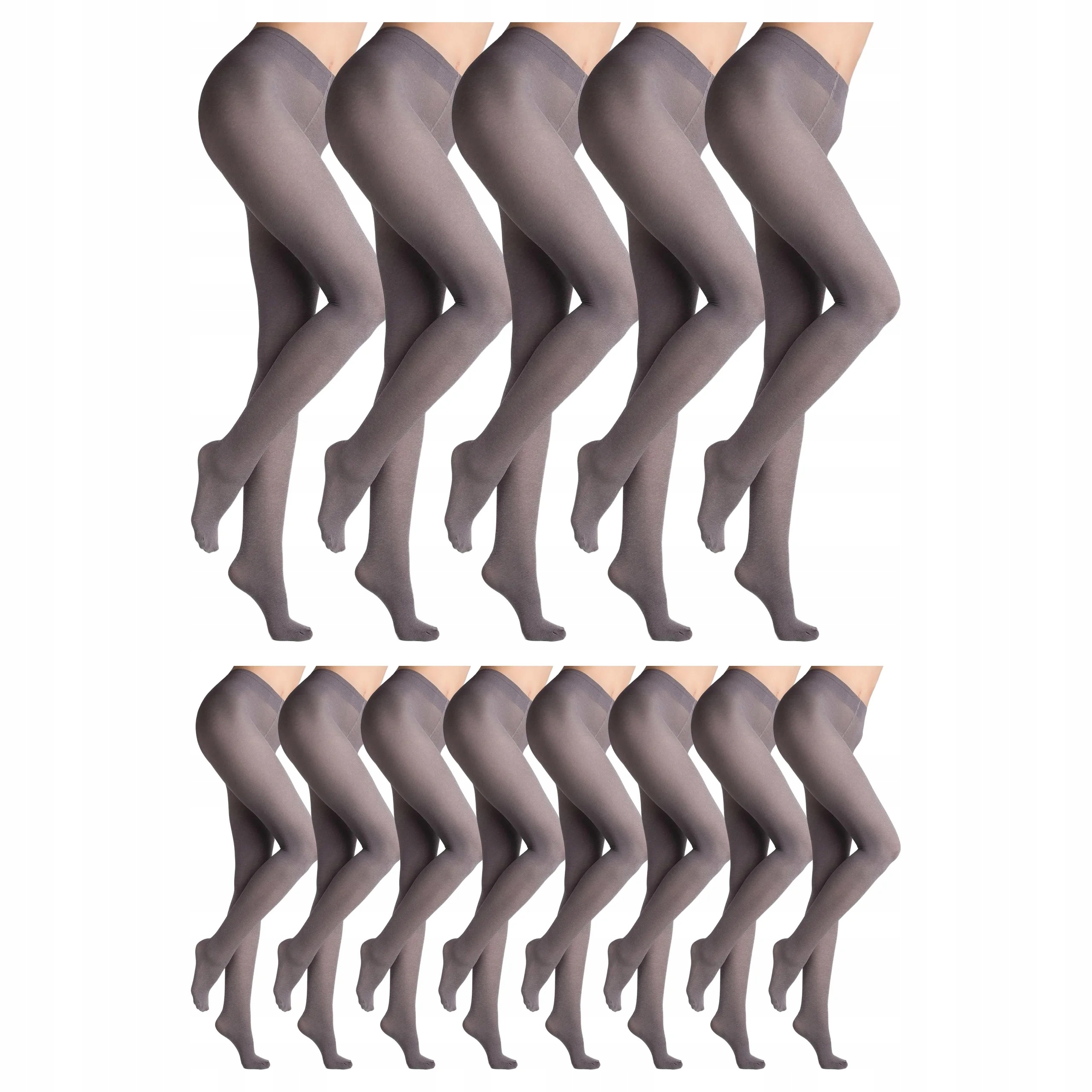 13 x Krycí punčocháče bez kalhotek Micro 60 den Marilyn Melange Grey 2-S