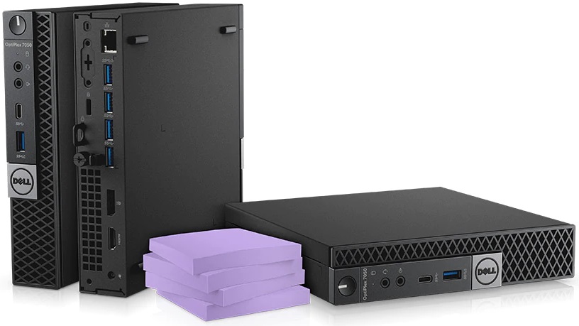 Tani micro komputer Dell 7050 Tiny 8GB SSD M.2 HDMI WIN10 Seria Intel Core i3