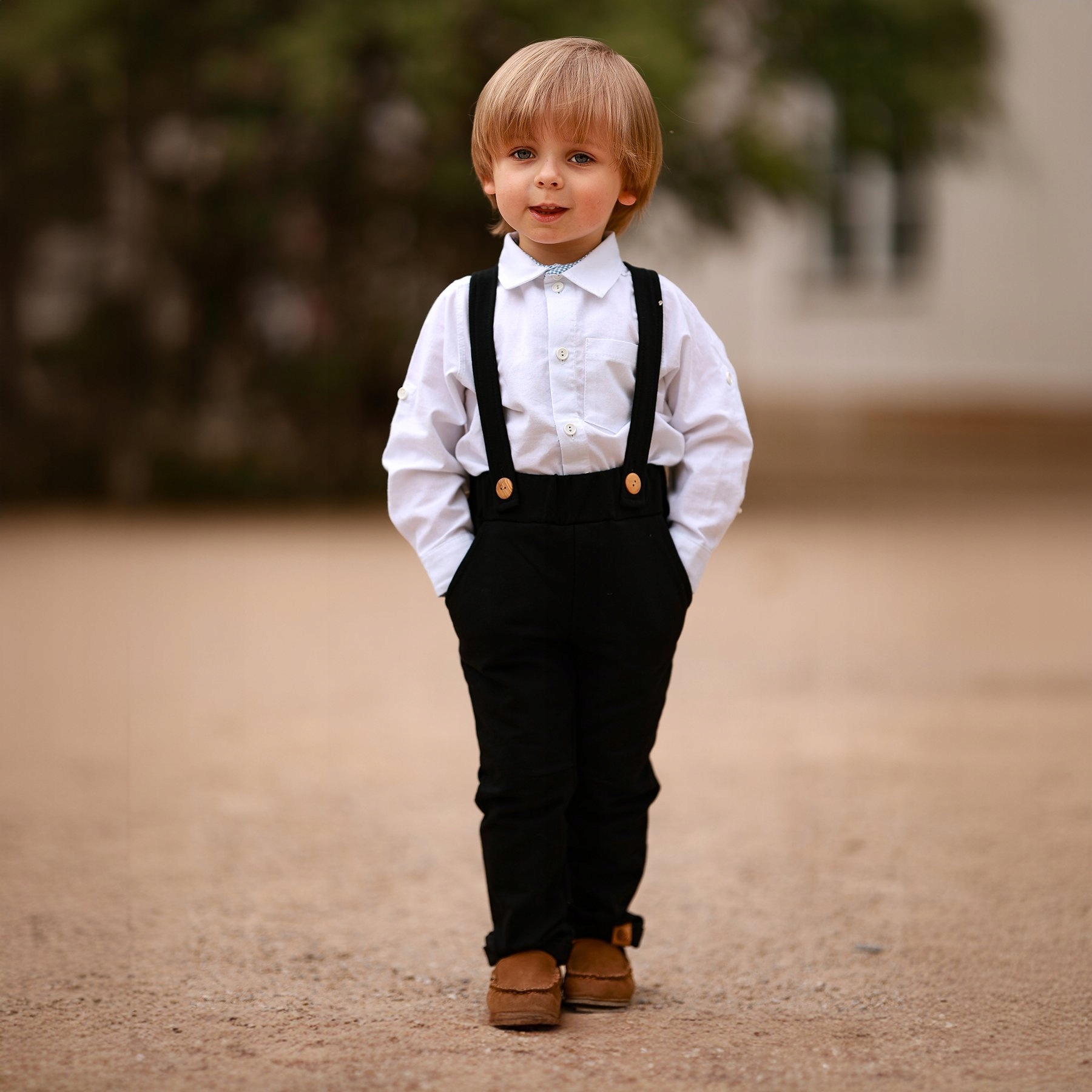 TuSzyte | Biała koszula chłopięca długi rękaw, wizytowa, PL R.122 Płeć chłopcy