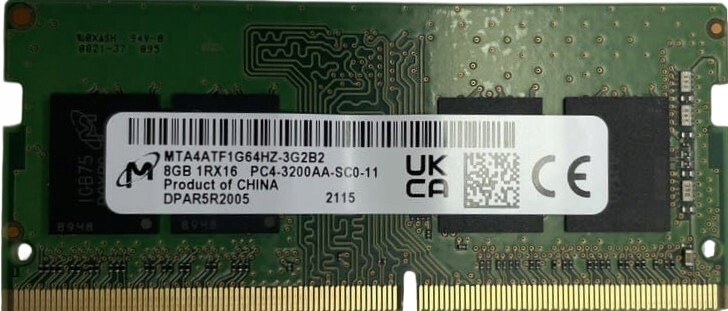 Nowa Pamięć Ram Micron MTA4ATF1G64HZ-3G2B2 8GB DDR4 3200MHZ Sodimm
