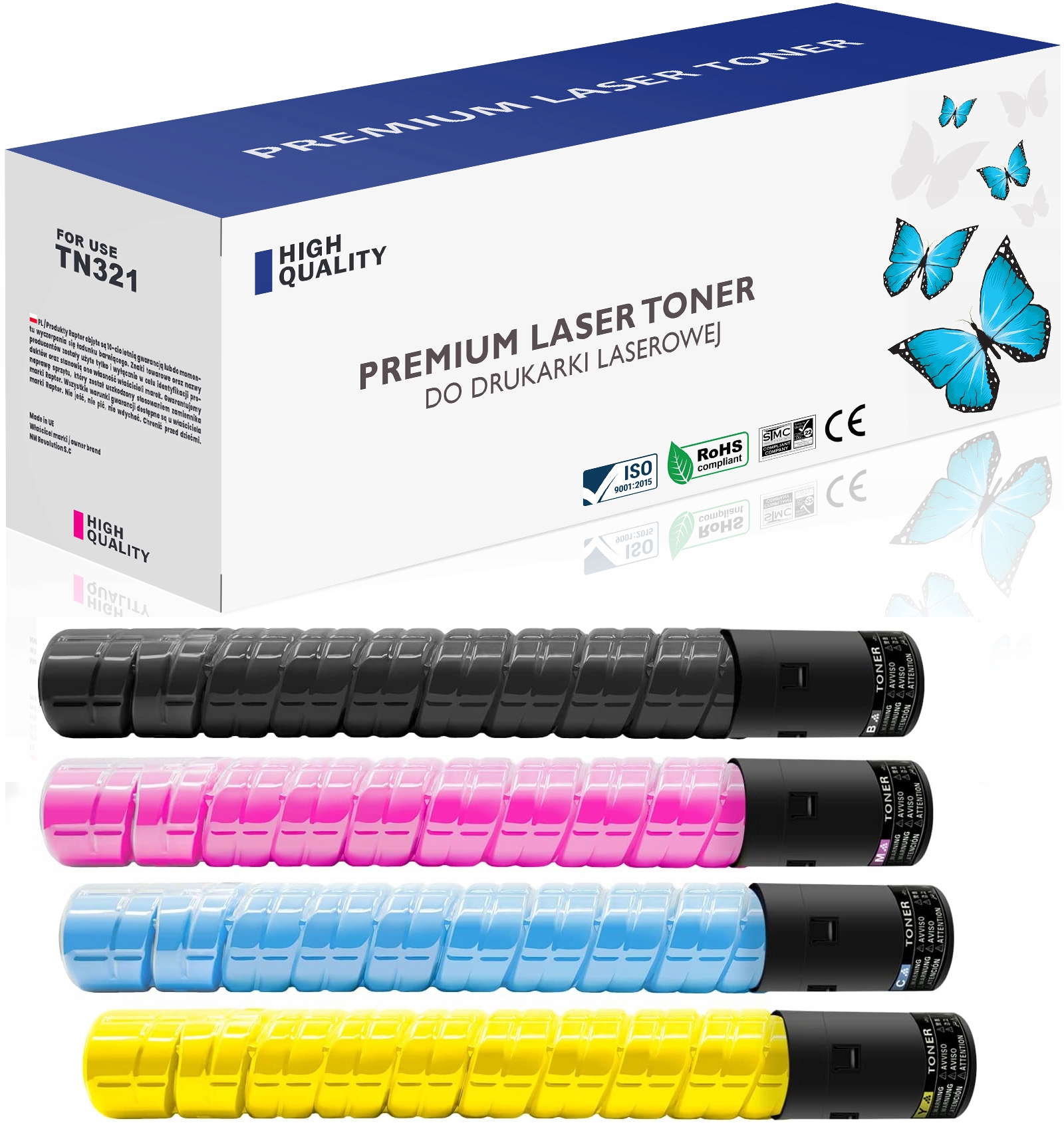 Toner 4x Cmyk pro Konica Minolta TN-321 BizHub C224
