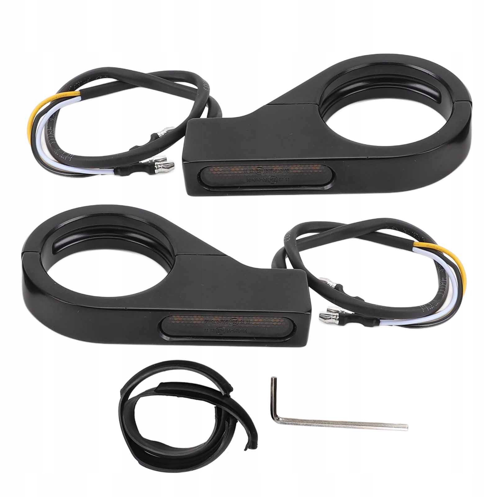 Przedni widelec Kierunkowskazy LED Bursztynowe