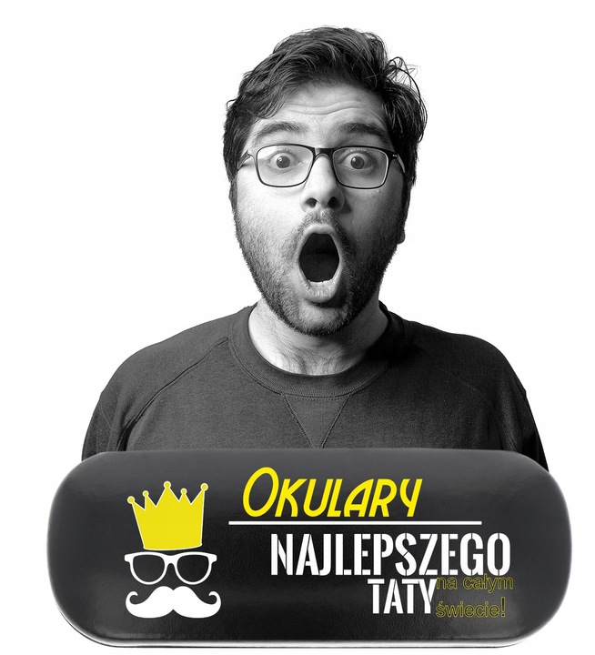 ETUI POKROWIEC OKULARY NADRUK na Dzień TATY Ojca Model 0193