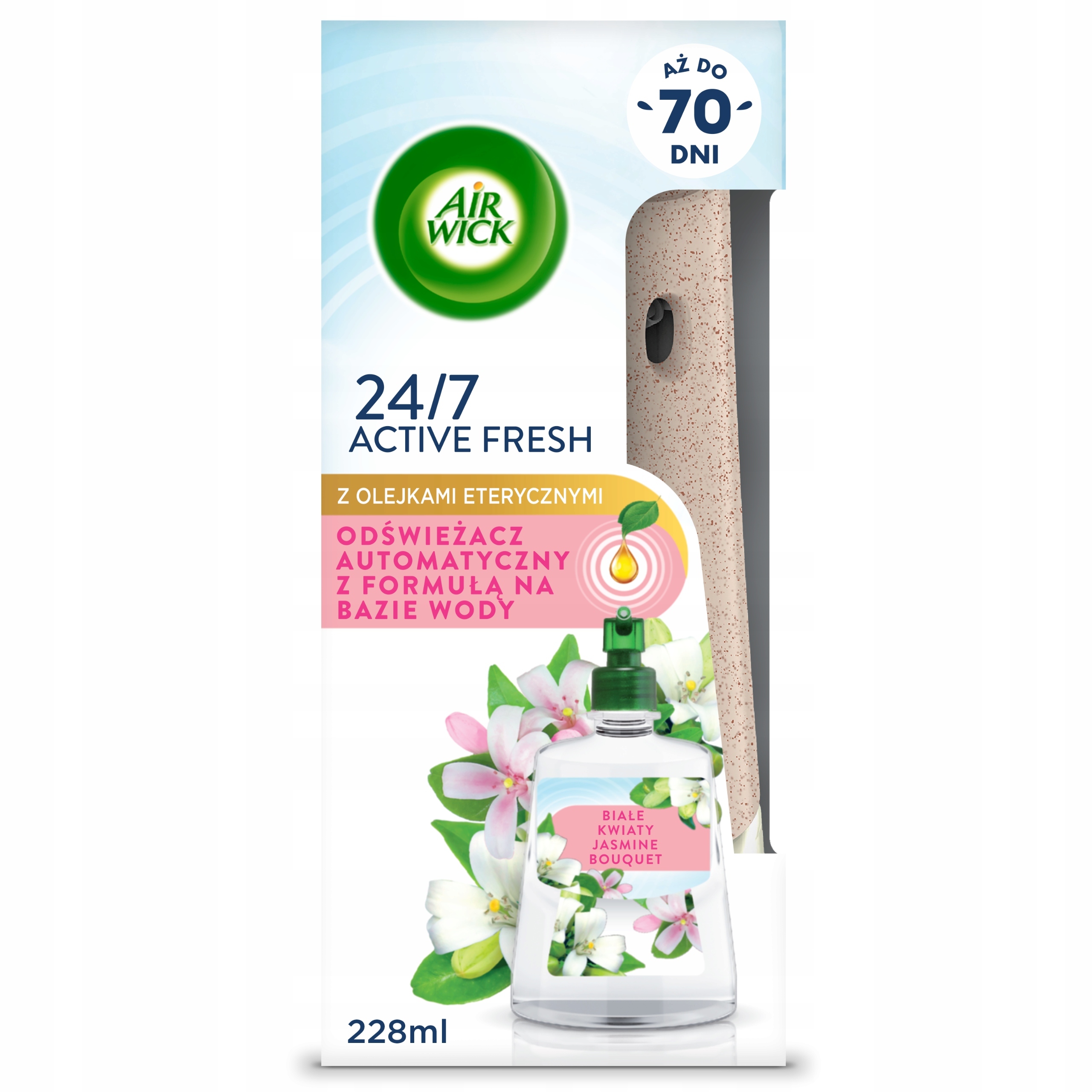 Air Wick Automatický Osvěžovač Vzduchu Náplň Bílé Květy 228 ML