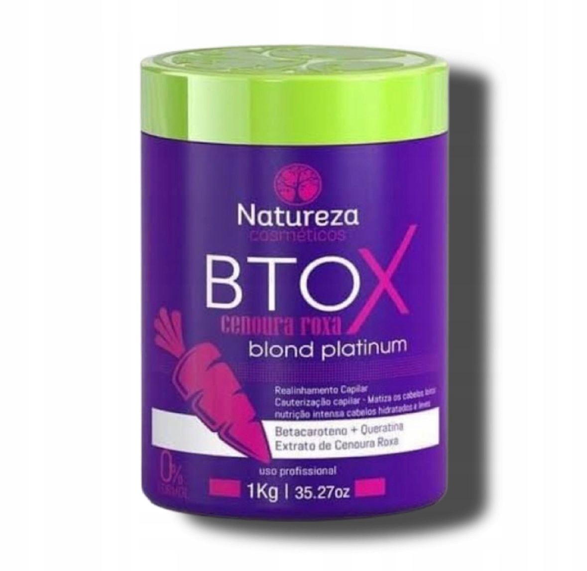 Nanobotox Na Vlasy Natureza Btoxx Cenoura Roxa 1 Kg