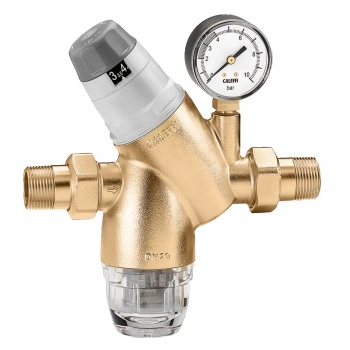 Caleffi Reduktor Ciśnienia Z Wymiennym Wkładem Z Manometrem 3/4"