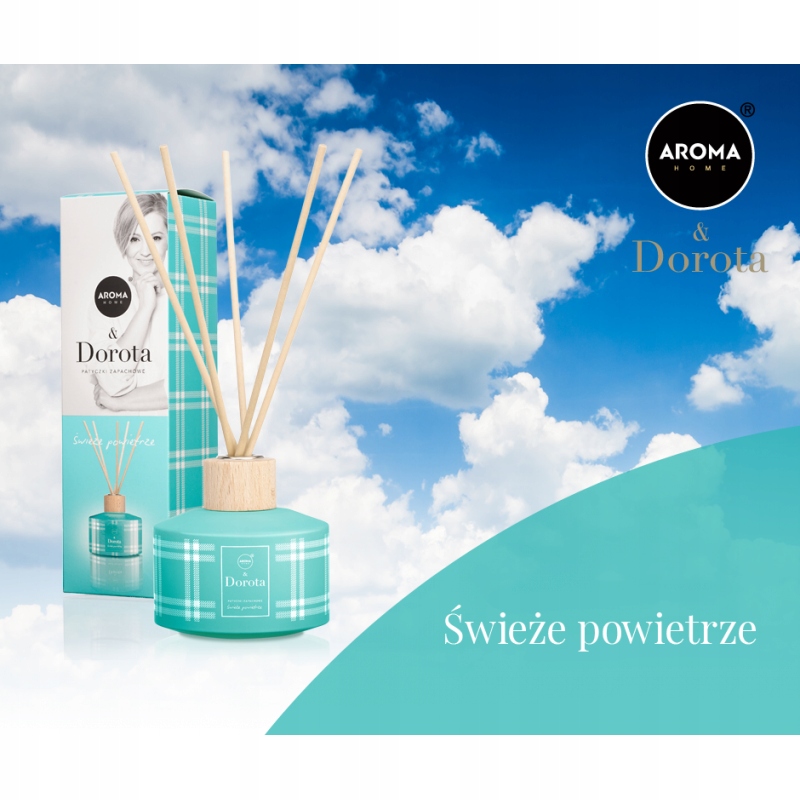 DOROTA SZELĄGOWSKA PATYCZKI ZAPACHOWE ŚWIEŻE POWIETRZE FRESH DYFUZOR Marka Aroma Home & Dorota