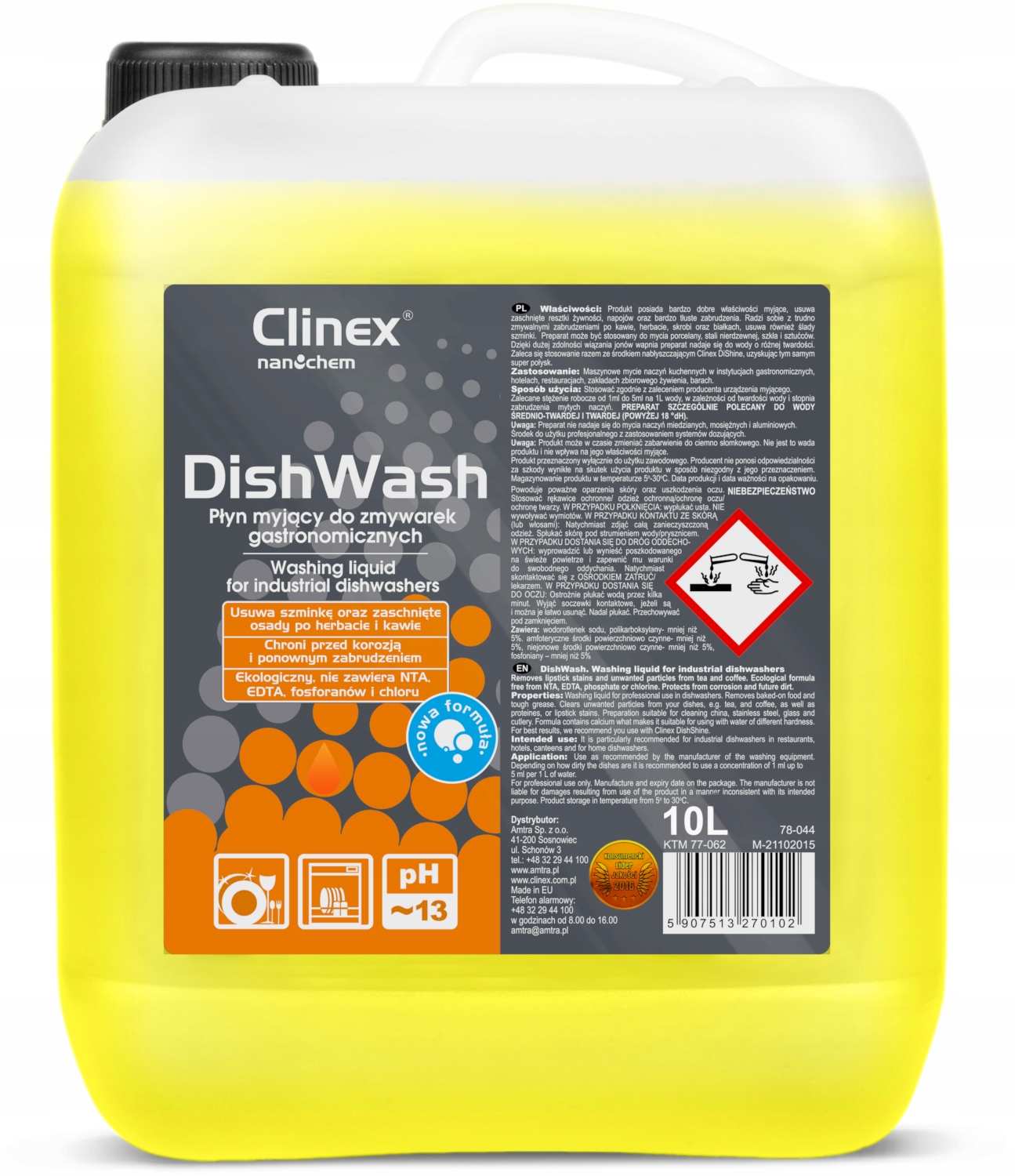 

Clinex Dishwash 10L do mycia naczyń w zmywarce