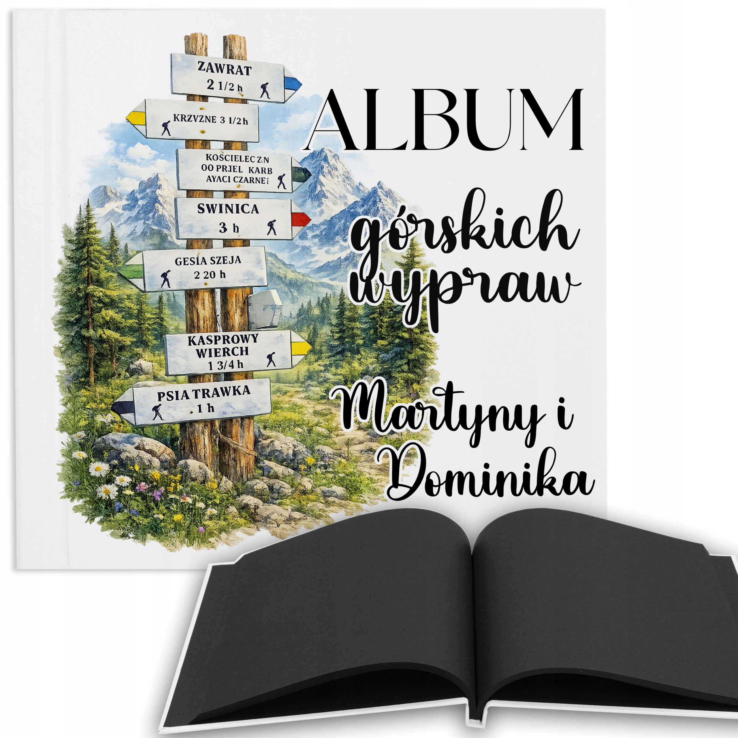 Fotoalbum Dárek Pro Páry Pro Milovníky Hor 50 Stran Černá