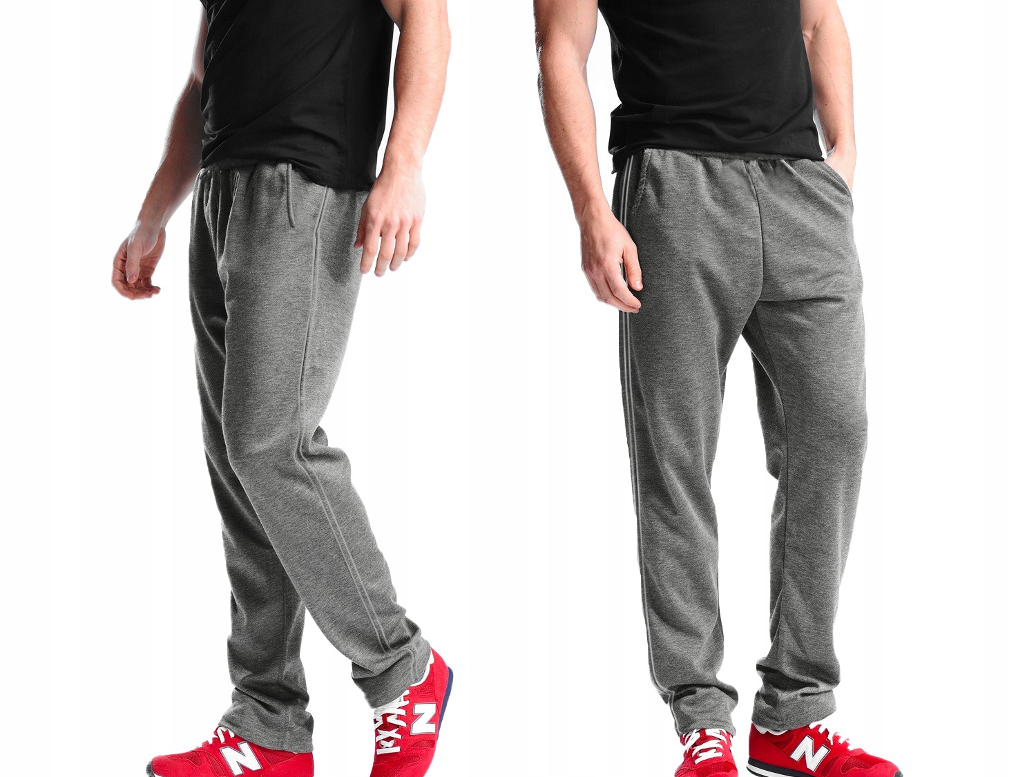 

Duże Spodnie Dresowe Męskie Dresy 0669 5XL Antracy