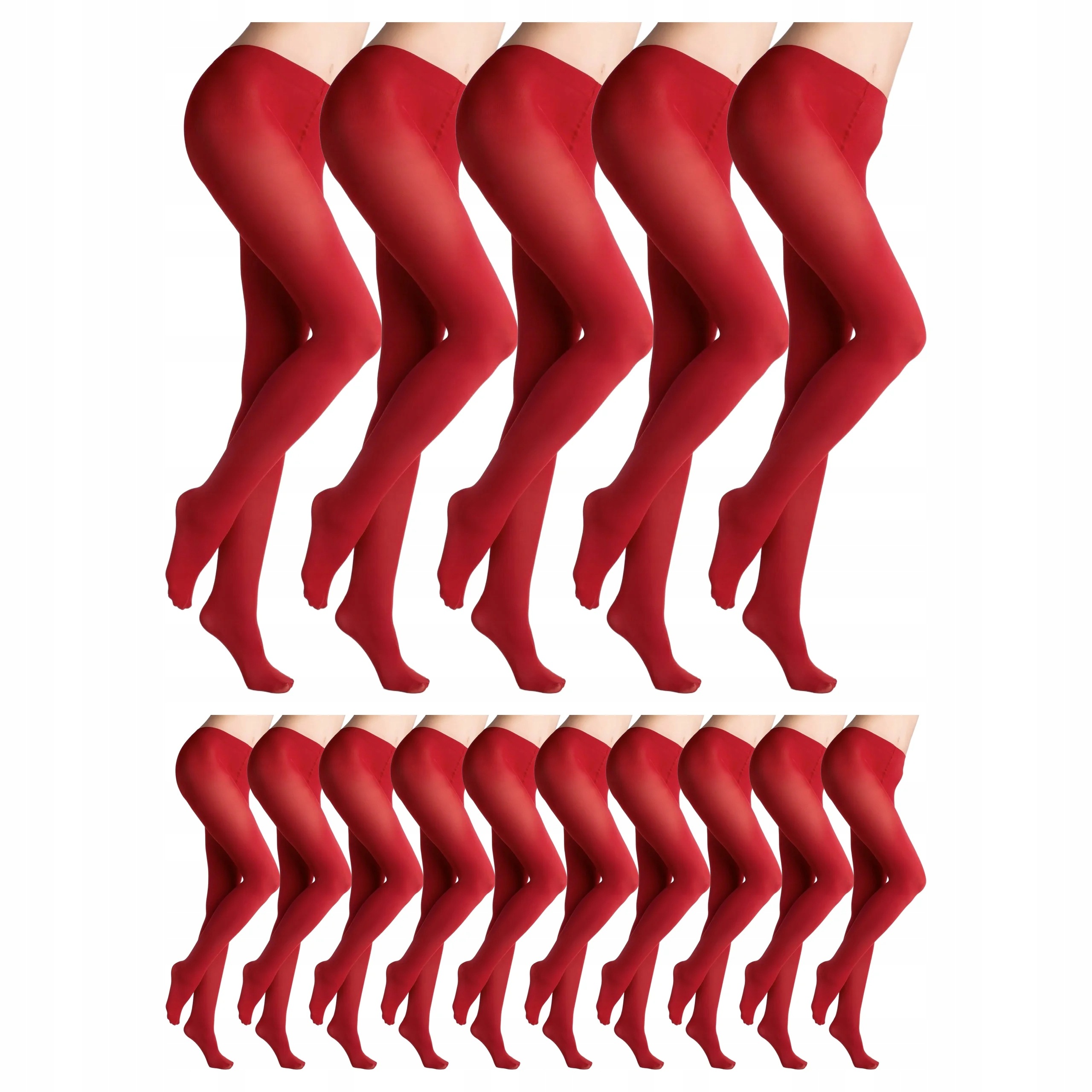 15 x Krycí punčocháče bez kalhotek Micro 60 den Marilyn Red 3-M