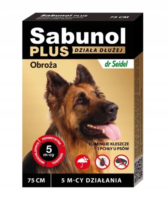 

Sabunol Plus obroża na pchły i kleszcze 75cm