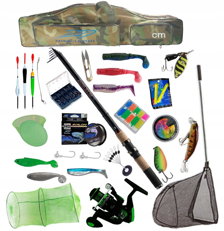 Sada rybářských prutů Jaxon 2,1 Zpo naviják Spinning Spławik