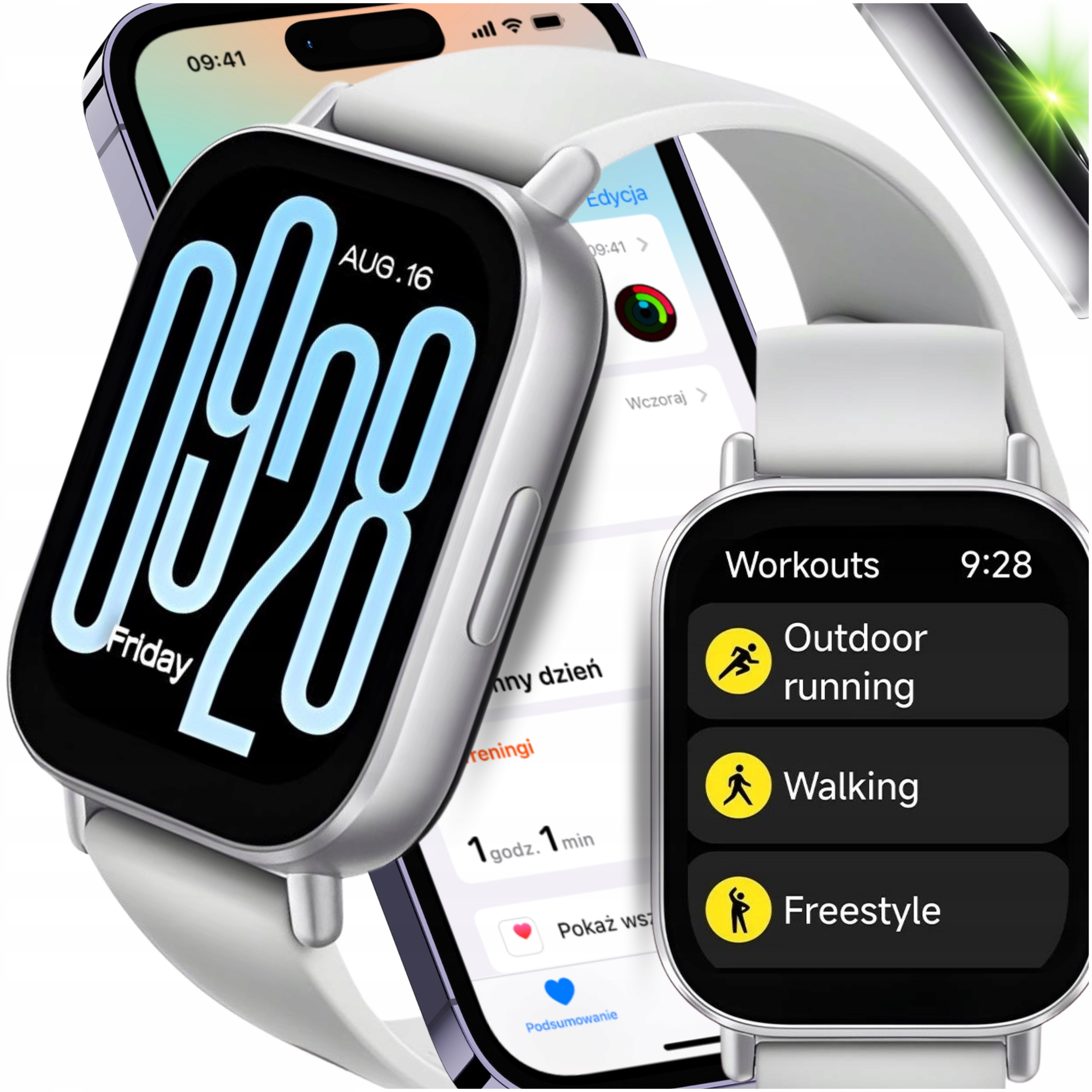 Smartwatch Zegarek Damski Xiaomi Watch 5 Active Męski Sportowy Funkcja Dla