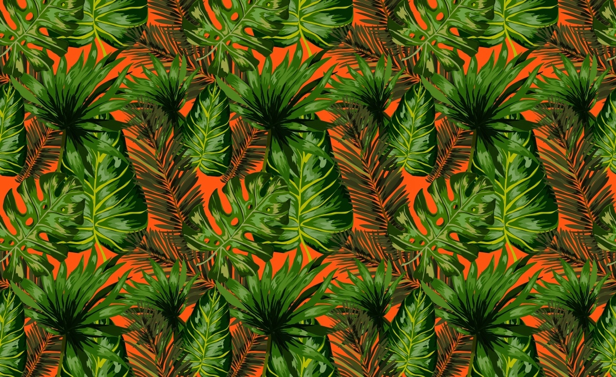

Tapeta Flizelinowa Tropikalne liście - 416x254