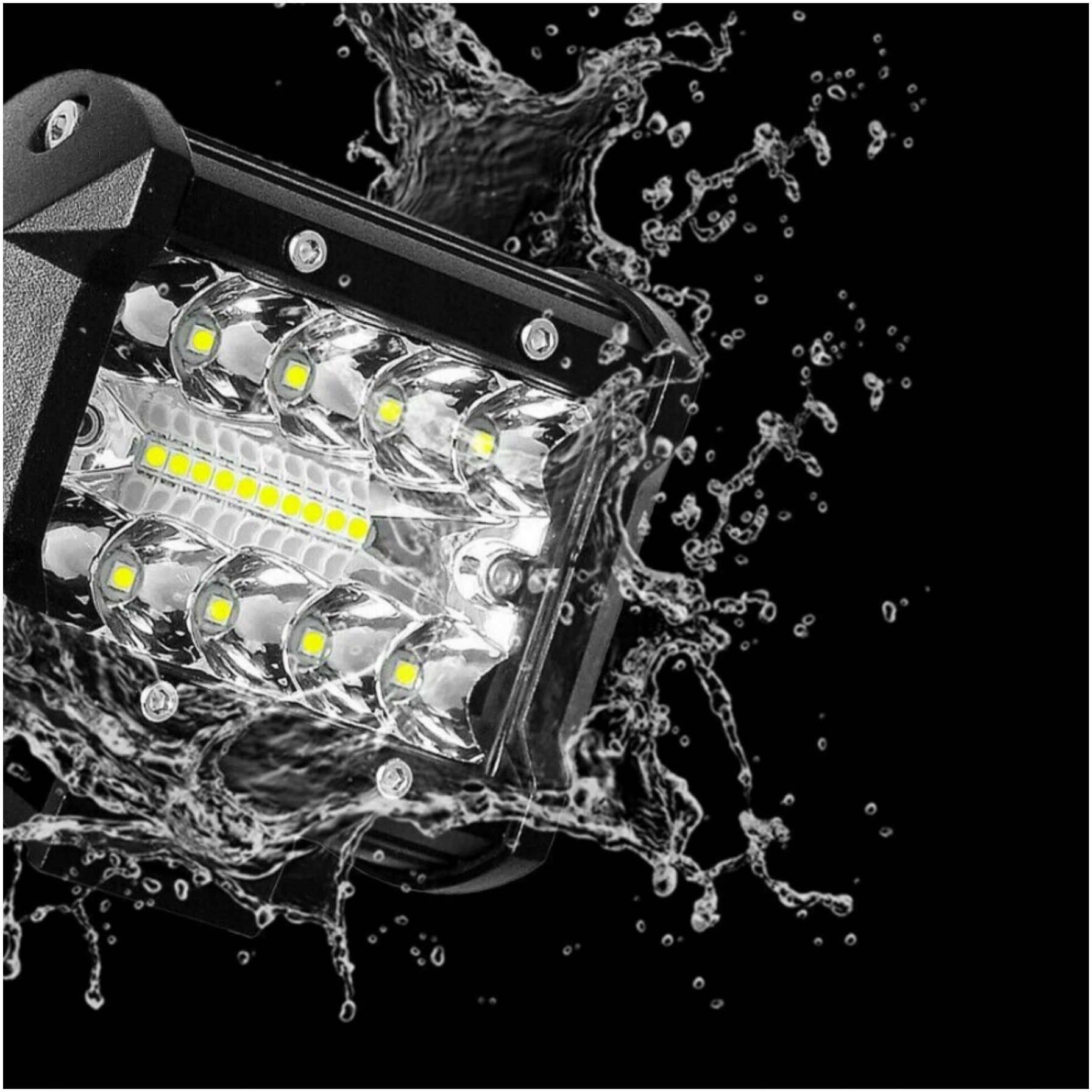 LAMPA ROBOCZA LED SZPERACZ 60W 12V HALOGEN REFKLEKTOR SAMOCHODOWY Strumień świetlny 8000 lm