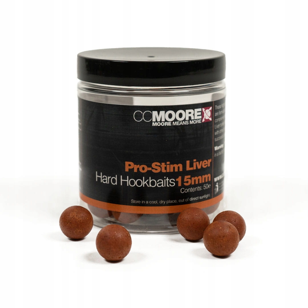 CC Moore Pro-stim Liver Hard Hookbaits 15MM