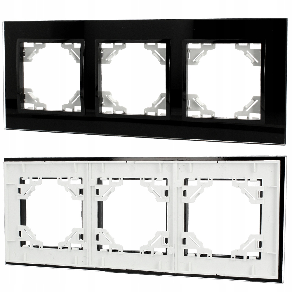 Rámeček Zásuvky spínače Skleněná světla Trojitá 5L