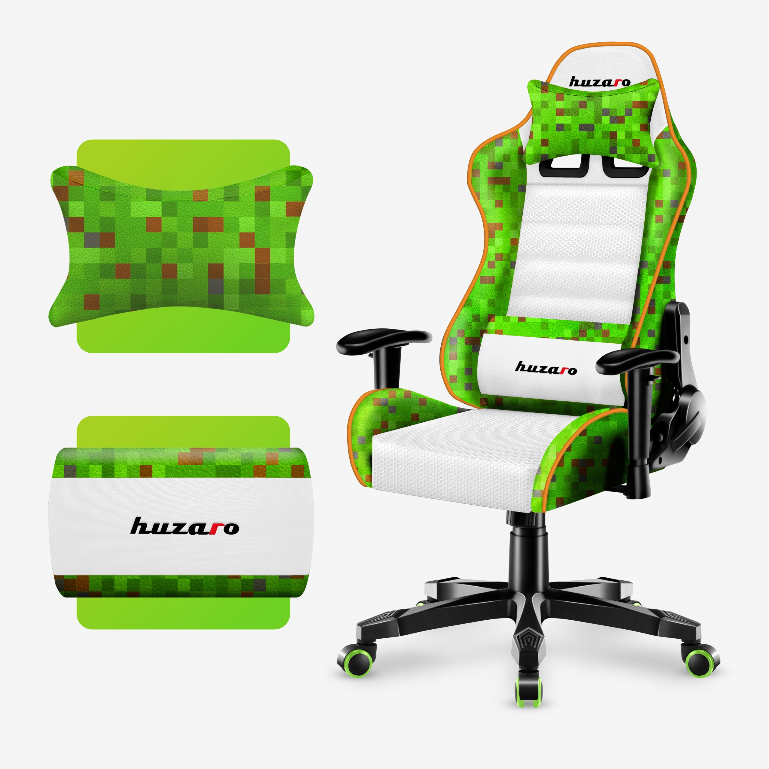 Fotel gamingowy dla dziecka Huzaro Ranger 6.0 Pixel White