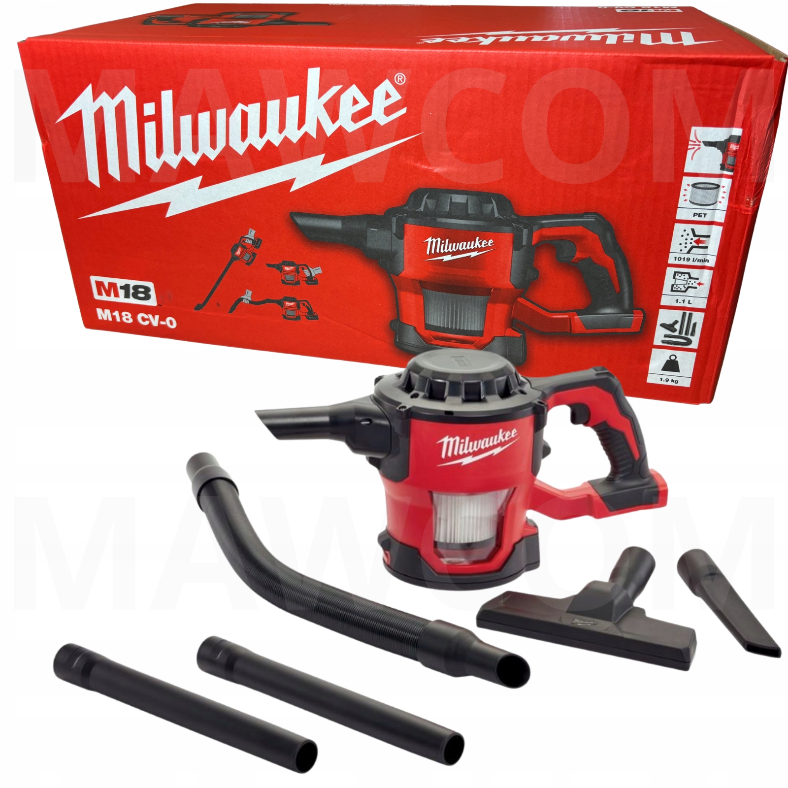 Odkurzacz przemysłowy Milwaukee M18 CV-0 18 W