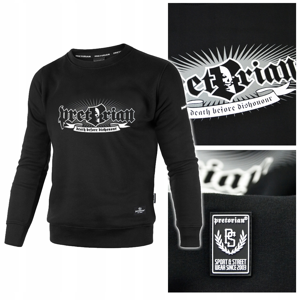 

Bluza Pretorian Death Before czarna klasyczna M
