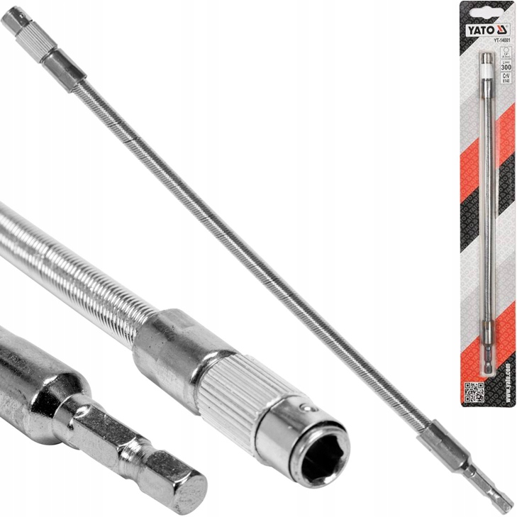 

Yato Przedłużka Elastyczna Uchwyt Bitów 1/4 300 mm
