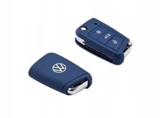 Etui Silikonowe Na Kluczyk Ciemnoniebieskie Volkswagen Oe 000087012AN530