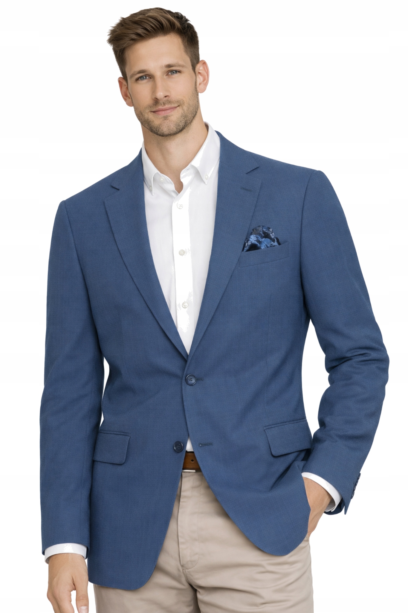 Sako 24408 Blue elegantní modrá, ležérní obchodní obuv