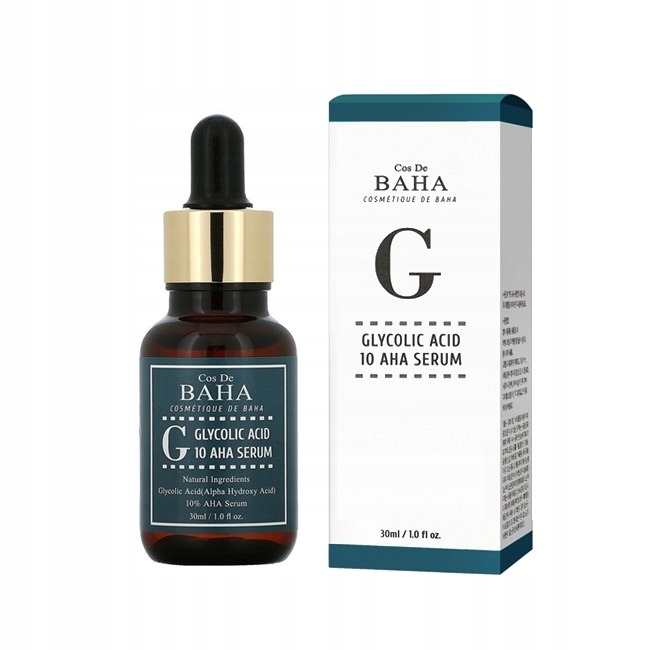 COS DE BAHA - G Glycolic Acid 10 AHA Serum, 30ml serum złuszczające z kwasem AHA — 4