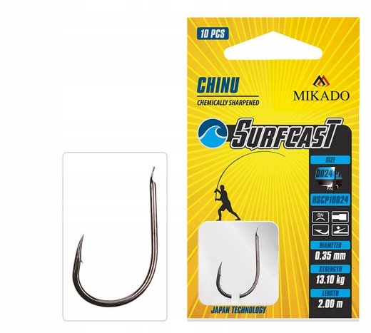 D Haczyk Z Przyp Surfcast Chinu 6 BN/0.28mm /200