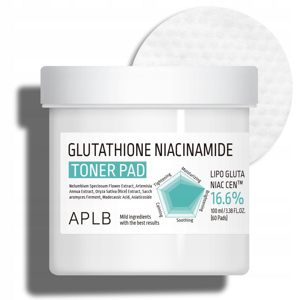 Aplb Tonizační pleťové tampony s glutathionem a niacinamidem